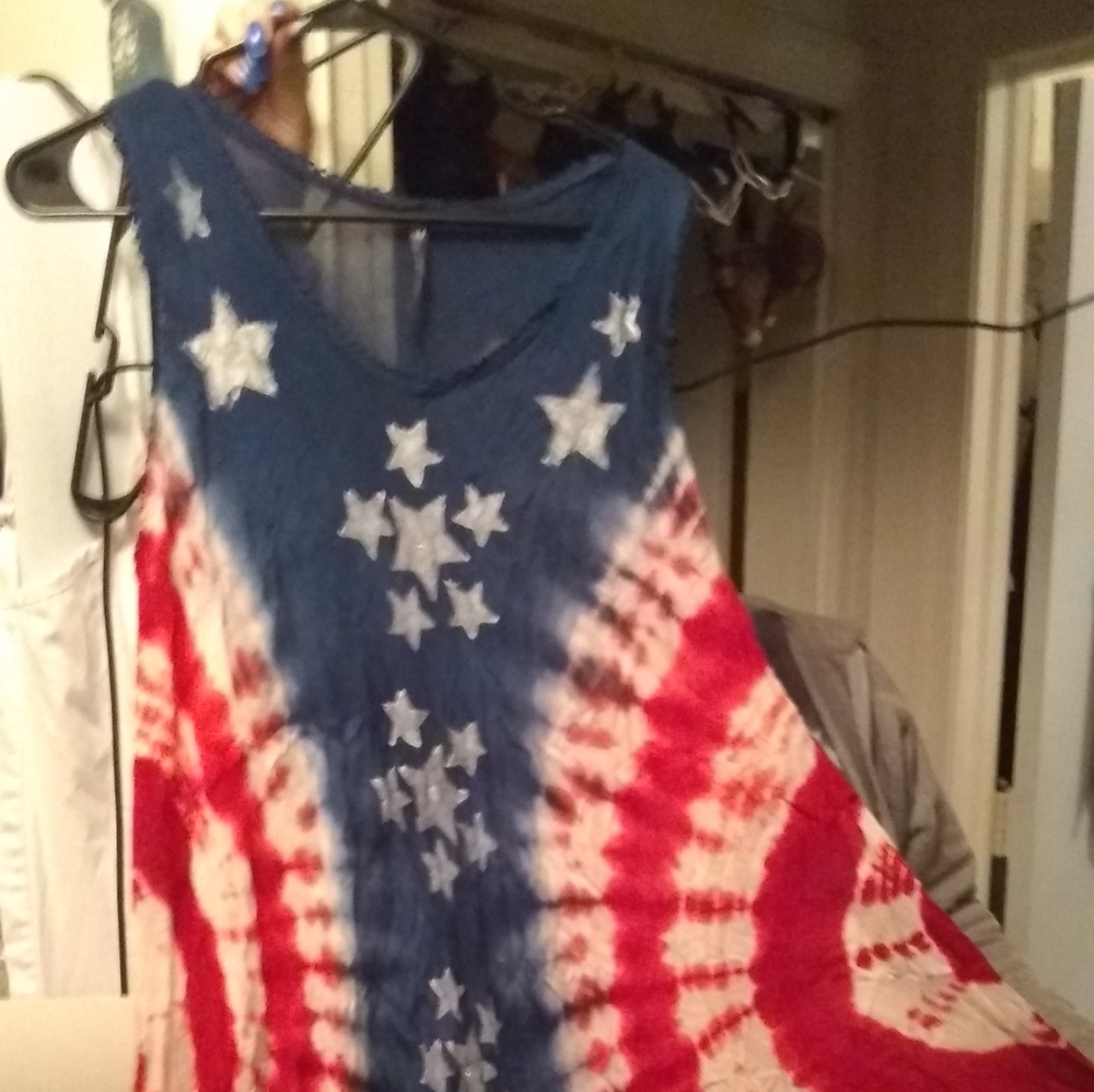 One size fits most Bohemian tyed dyed tunic